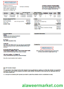 City of Independence, Missouri utility business bill, SCR
